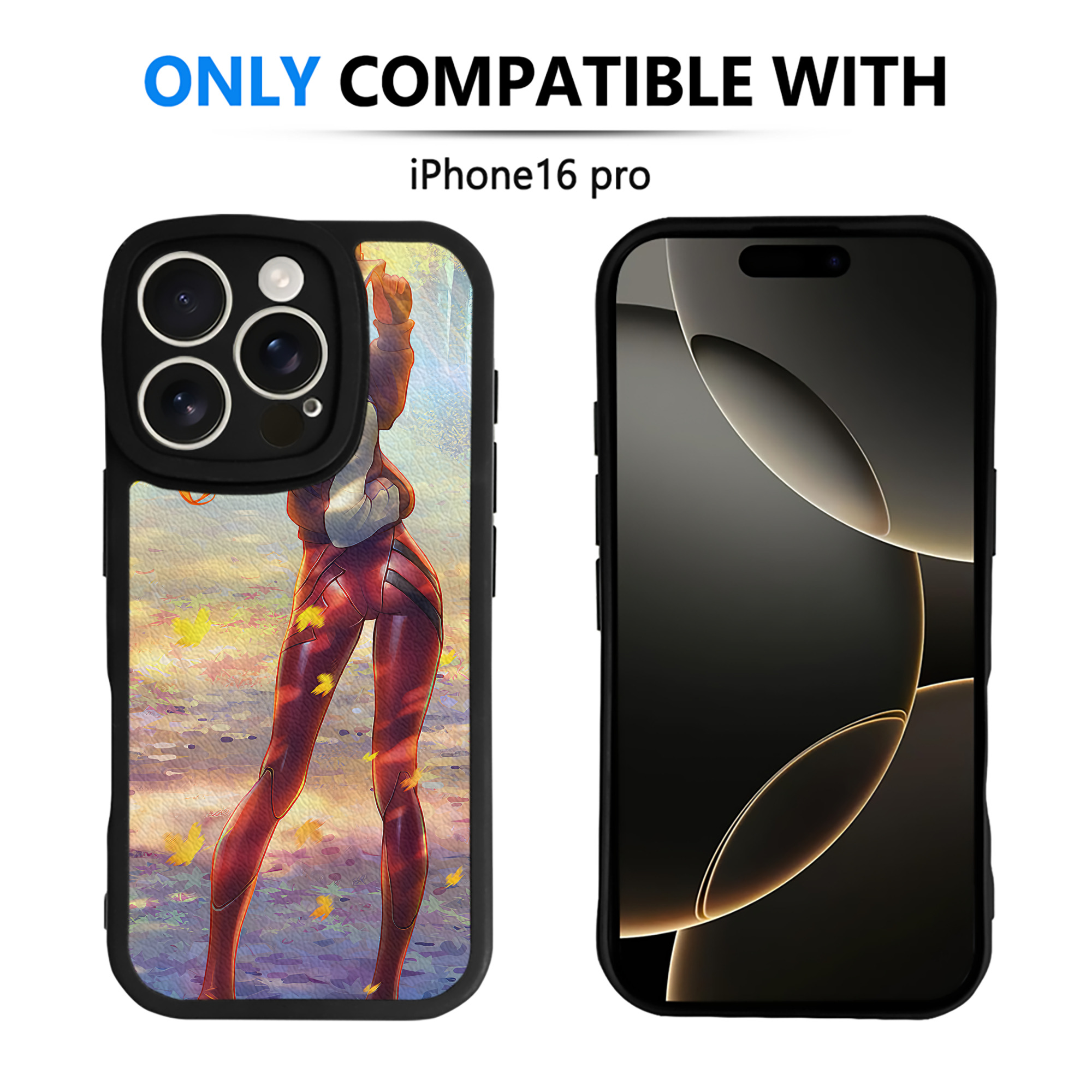 （画像用） EVA 新世紀エヴァンゲリオン 【iPhone 16シリーズ対応】シリコンスマホケース（レザー調） 材質：シリコン